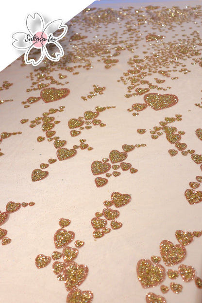 Glitter Cónico Combinado "Corazones"