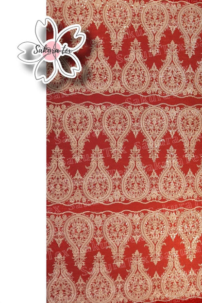 Blonda Bordada con 6 Tiras "Espiga"