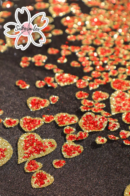 Glitter Cónico Combinado "Corazones"