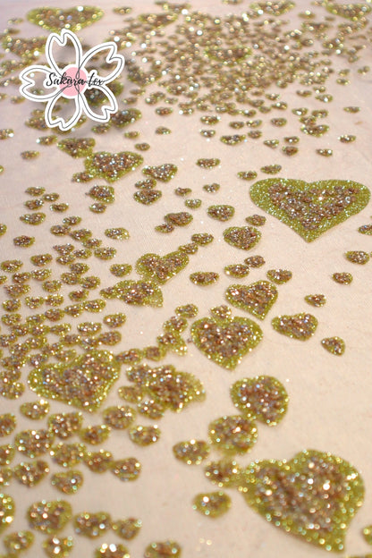 Glitter Cónico Combinado "Corazones"