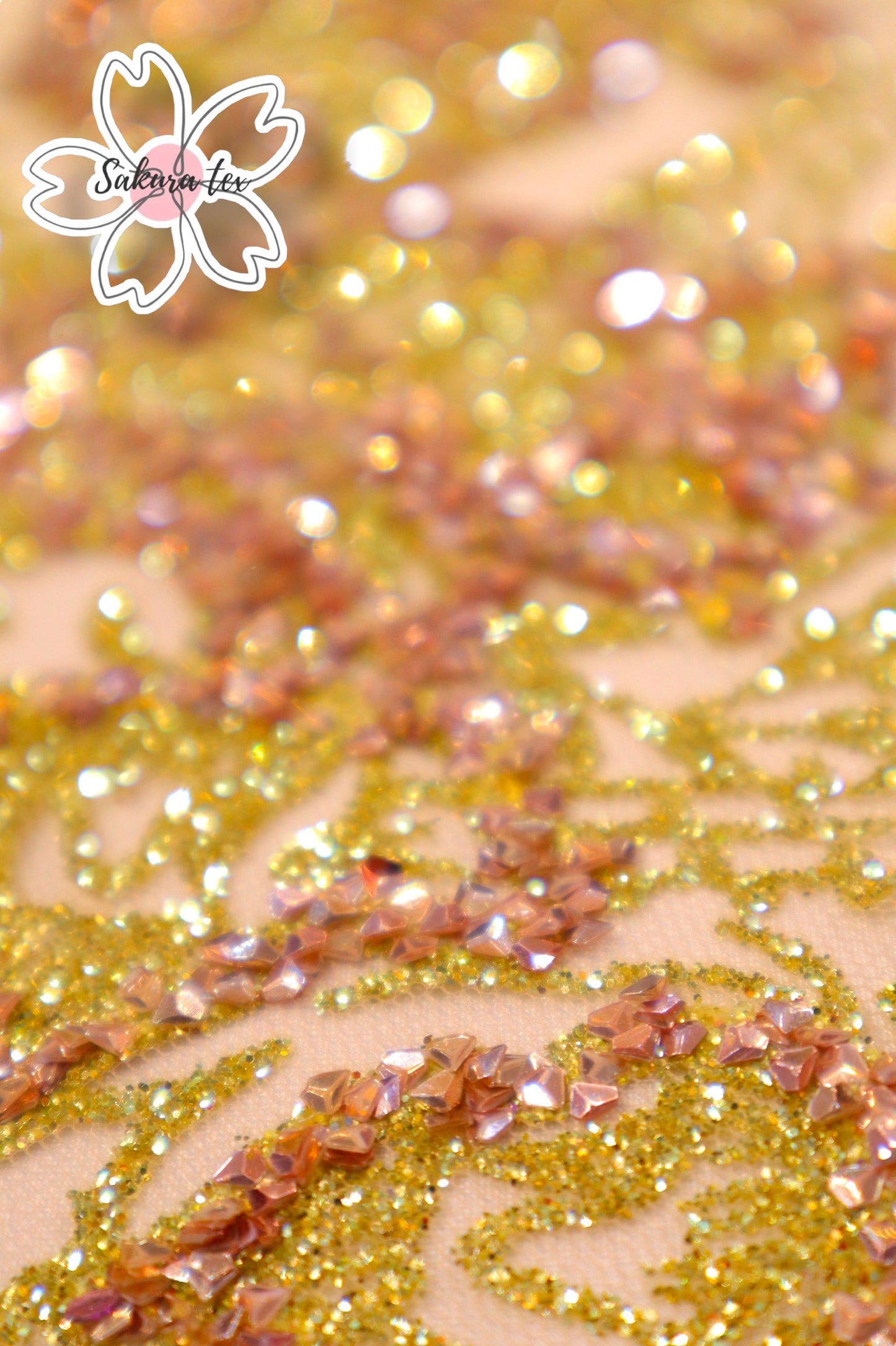 Glitter "Doble Tono Rosas"
