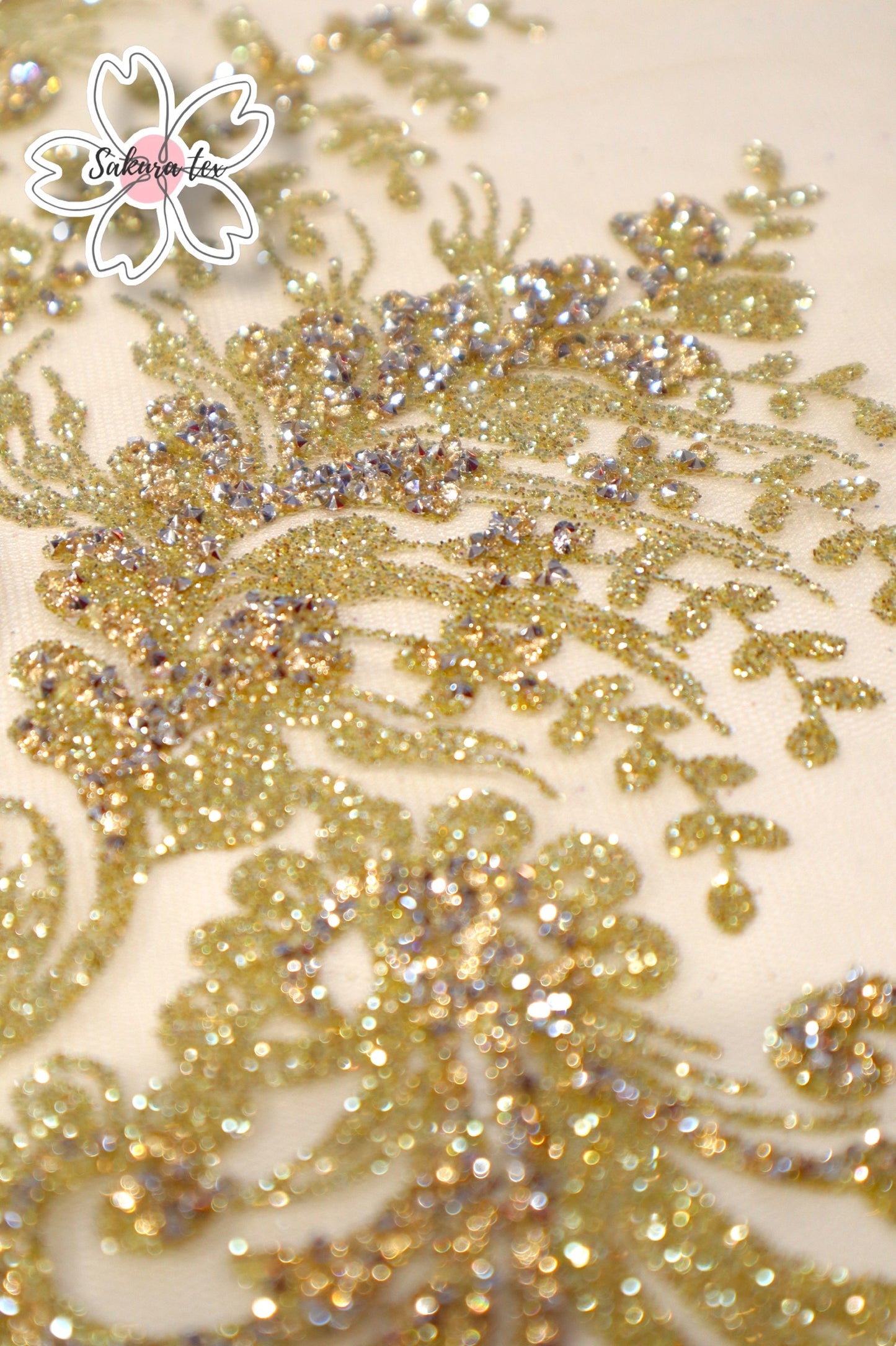 Glitter con pedrería Titania "Aplicaciones"